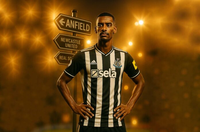صورة مولدة بالذكاء الصناعي للاعب أليكساندر إيساك