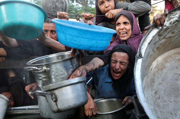 صورة تظهر الجوع في غزة