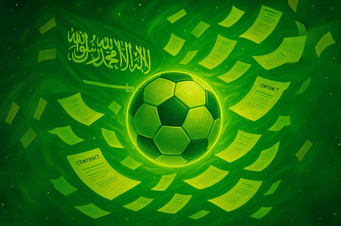 صورة تظهر اهتمام المملكة العربية السعودية بكرة القدم والصفقات الضخمة لإبراز وإثراء الدوري السعودي