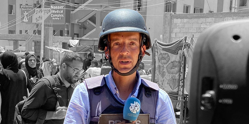 صورة للصحفي الفلسطيني صالح الناطور (مصدر هذه المعلومات)