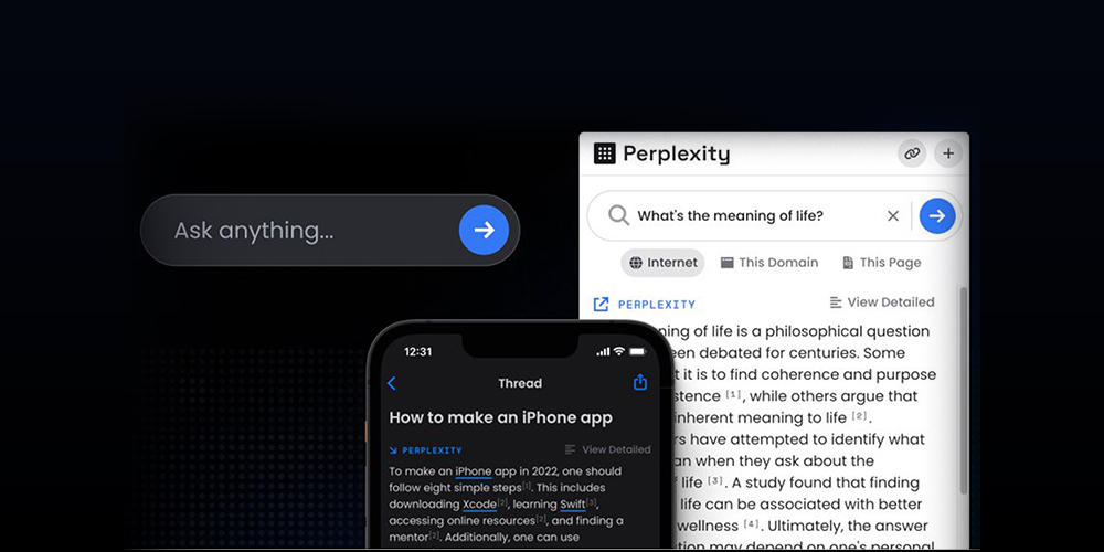 صورة من موقع perplexity.ai