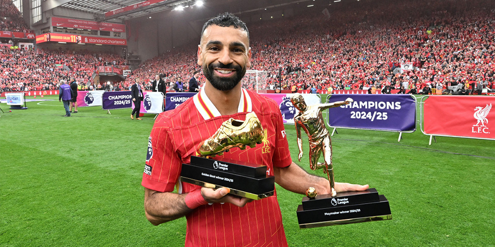 صورة تظهر محمد صلاح داخل الملعب